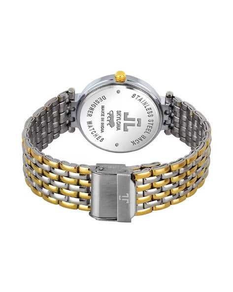 G 47 Black TT Analogue Watch with Metal Strap | OS