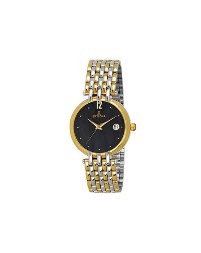 G 47 Black TT Analogue Watch with Metal Strap | OS