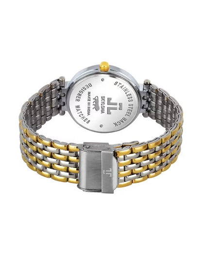 G 47 Black TT Analogue Watch with Metal Strap | OS